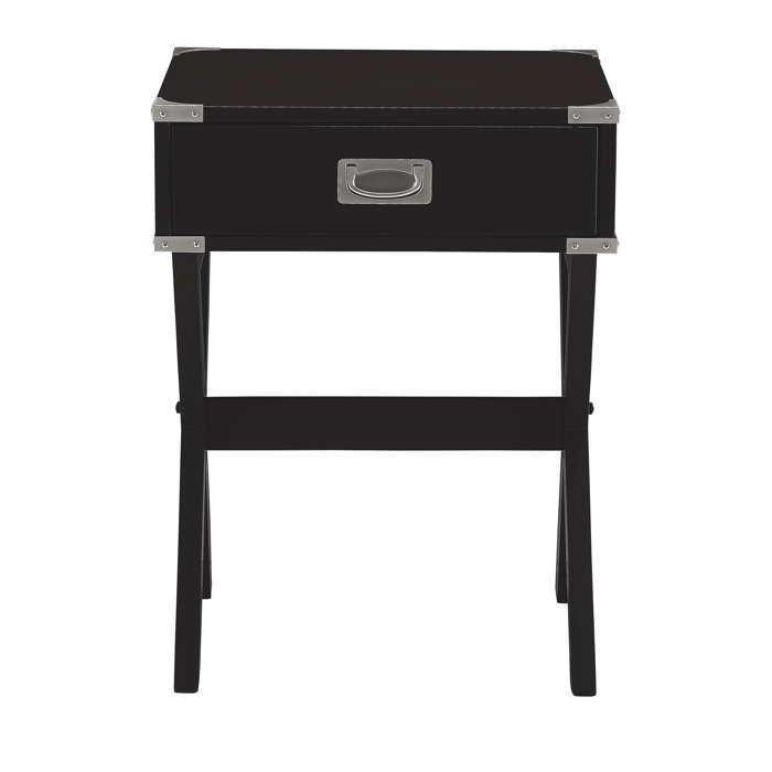 Breakwater Bay Grable Cross Legs End Table with Storage & Reviews Wayfair